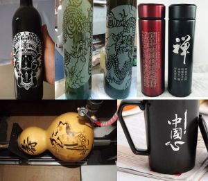 河池南丹县酒瓶葫芦工艺品激光雕刻机